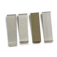 70*20*0.8mm dompet klip koin indah multifungsi baja tahan karat klip uang perlengkapan penyimpanan dompet tiket dapat menambahkan Logo