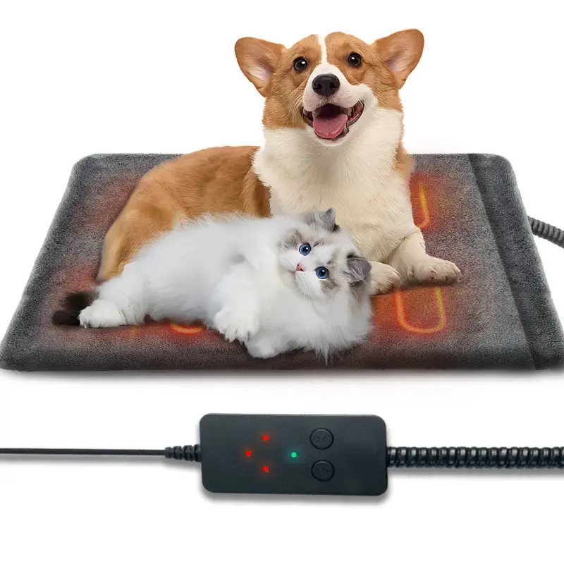 Köpek kedi isıtma pedi basınç aktif Pet isıtma pedi güvenli otomatik elektrikli isıtmalı yatak Mat kapalı için