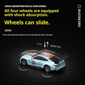 Tide Cool 1/64 Tout-en-un pour Ford GT Beetle <span class=keywords><strong>STO</strong></span> Simulation Voiture de sport 14 ans et plus Modèle de jouet en plastique ABS Cadeau Voiture miniature en métal - Product Image 3