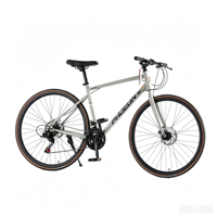 Ensemble de roues de vélo de course 700c avec fourche en acier et pédales standard