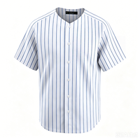 Maillot de baseball unisexe en polyester imprimé, logo personnalisé, manches courtes, col en V, brodé, antibactérien, uniformes pour adultes, hauts, drapeau
