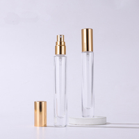 3 5 7 10 15 30ml Vide Mini Petit Échantillon Flacons de Parfum Atomiseur Testeur Verre Transparent Rond Carré Flacon Vaporisateur Brume Métal
