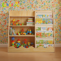 Étagère à livres en bois pour enfants, bibliothèque Montessori pour enfants, organisateur de rangement, étagère de présentation