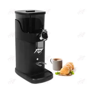 Большая емкость 64 мм нержавеющая сталь плоская кофемолка Коммерческая кофемолка с цифровым управлением кофемолки для кофе в зернах для Espres