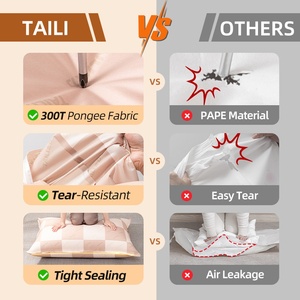 Pour TAILI sacs de rangement <span class=keywords><strong>sous</strong></span> <span class=keywords><strong>vide</strong></span> en tissu Durable sacs d'étanchéité peu encombrants pour vêtements literie articles d'extérieur pour salon - Product Image 6