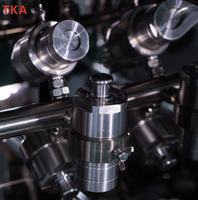 Réacteur Homogène Rotatif TKA à 8 Stations (Cuve de Réaction) 100 ml pour Synthèse Hydrothermique, Pression 3 MPa, Semi-Automatique