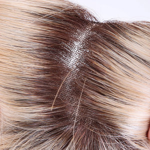 배송 준비 완료된 발레아쥬 그레이 컬러 러시안 레미 헤어 5*5 모노탑 가발 (오픈 웨프트, 더블 드로운, 보브 웨이브) 여성용 가발 - Product Image 6