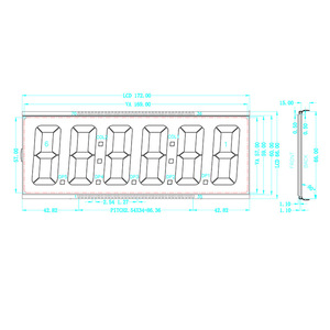 Custom HTN Grey Positive 3.0V <strong>Segment</strong> LCD <strong>Display</strong> Modules <strong>7</strong> <strong>Segment</strong> 128x64 Resolution LCD <strong>Display</strong> - Product Image 6