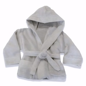 Albornoz con capucha de algodón de terciopelo Premium, toalla de bebé de lujo de manga larga, personalizable, niños pequeños, recién nacidos, venta al por mayor, uso en el baño - Product Image 6