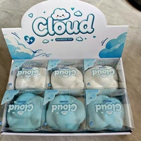 Jouets en gros doux et moelleux en forme de nuage, blocs de construction à pincer et à presser pour le soulagement de l'anxiété au bureau, emballage en boîte de vente au détail