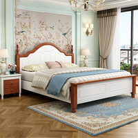 Ensemble de chambre à coucher princesse peinte moderne et brillante Ensembles de meubles pour enfants Lit pour fille