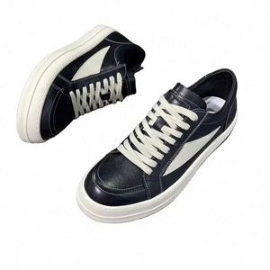 Chaussures décontractées tendance pour hommes 2025 – Baskets en cuir véritable avec doublure en coton – Nouvelle collection à la mode - Product Image 4