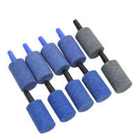 Pierre à air cylindrique pour hydroponie, décoration, aération, 1,5*1,5*4 cm, pour aquarium, pompe à air pour aquarium