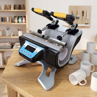 Presse à chaleur à plat semi-automatique de 11 oz pour tasse à café