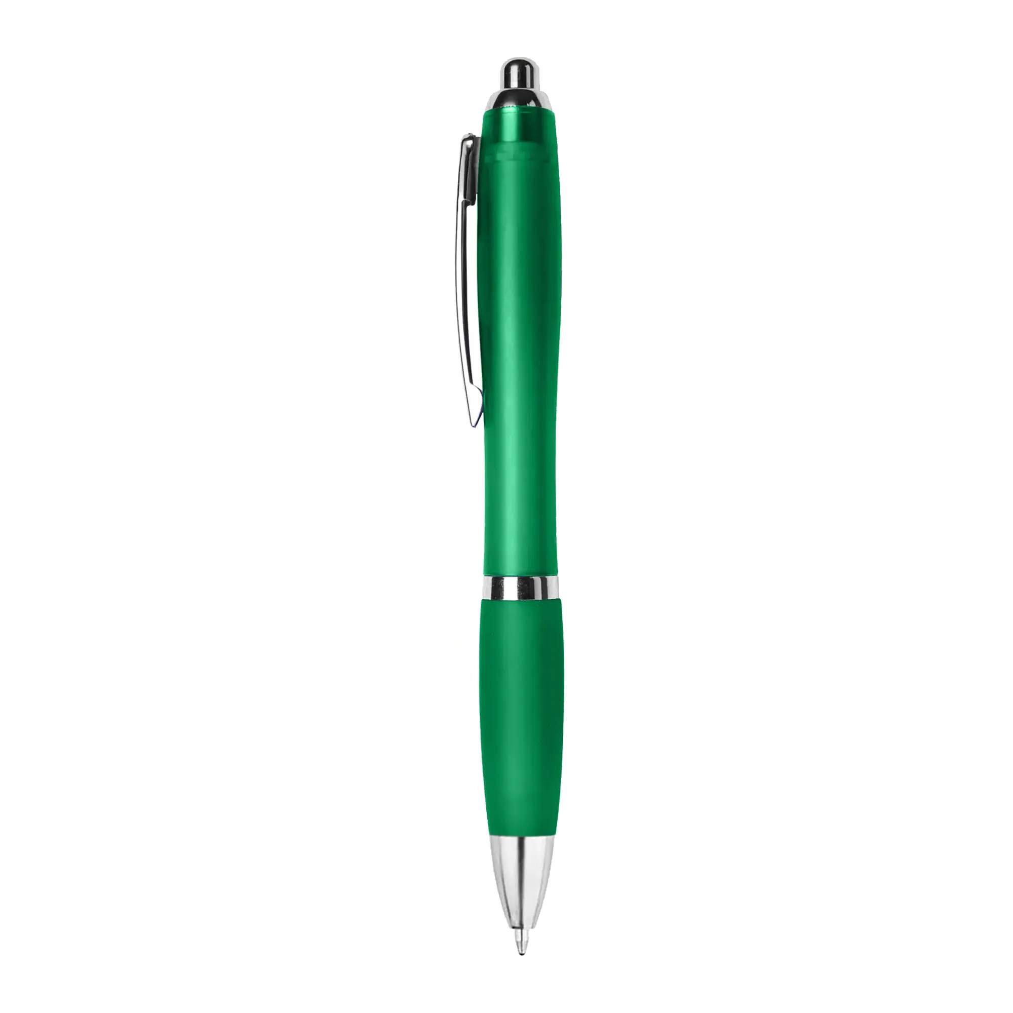 AI-MICH Hoge Kwaliteit Promotionele Metalen Clip Pen Klassieke Plastic Witte Balpen Met Klant Logo