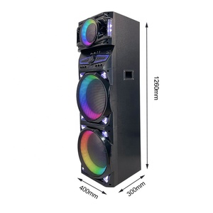最新のデュアル15インチ木製アンプオーディオDJボックスラウドスピーカースーパーサブウーファースピーカー