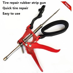 Kit de réparation de pneus sans chambre à air portable, outil de pose de bouchons de pneus robuste pour la réparation d'éclats d'urgence de voitures et de motos - Product Image 6