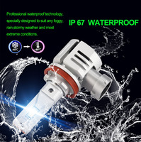 Ampoules de phare LED H7 personnalisées, réglables à 360 degrés, 9000Lm, 90 Watts, adaptées aux voitures, motos et camions