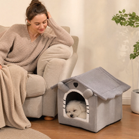 Fournitures pour animaux de compagnie en gros auprès des fabricants, maison pour petits chiens et chats détachable pour l'intérieur, lavable, respirante, écologique, toutes saisons