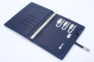 Nuevo Cuaderno Planificador de Cuero Grueso y Sencillo 2025 con Banco de Energía y Bolsa de Almacenamiento con Marcador para Set de Regalo Corporativo - Product Image 5