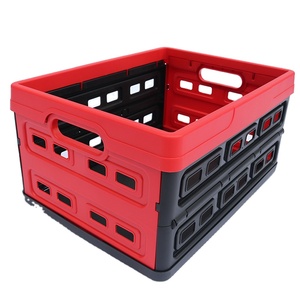Conteneur <span class=keywords><strong>de</strong></span> rangement en plastique recyclable, panier pliable pour aliments, <span class=keywords><strong>pain</strong></span>, tomates, raisins, bière - Product Image 4