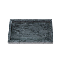 Usine directe personnalisé marbre Simple plateaux pour la maison Desserts bijoux colliers affichage stockage sculpté salon placage