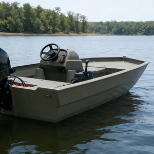 <span class=keywords><strong>Bateau</strong></span> de pêche en aluminium de 4,2 m, soudé, épaisseur 2,5 mm, idéal pour la pêche récréative en lac et en rivière – Vente directe usine - Product Image 1