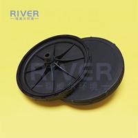 Diffuseur d'aération à bulles fines EPDM+PP 270 mm, débit de 1,5 à 6 m³/h, pour traitement des eaux usées et aquaculture, garantie 1 an