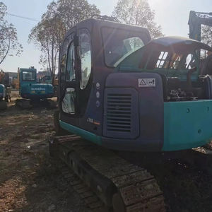 Excavadora de Radio Corta Kobelco SK70SR Usada, Excavadora Compacta SK 70 SR de 7T, Maquinaria de Construcción Japonesa, Pocas Horas de Uso - Product Image 3