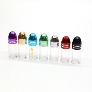 زجاجات تعبئة كبسولات تعزيز جنسي صغيرة من البلاستيك PS 2 من ملحق الرعاية الصحية ختم مطبوع عليه شعار سداسي الشكل للطب - Product Image 2