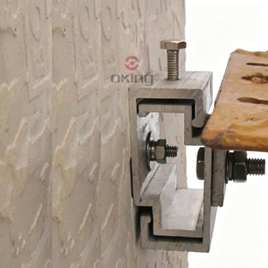 Soporte de calado de pared de aleación de aluminio para sistema de fijación de piedra, de alta calidad - Product Image 6