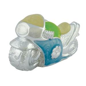 Jouet de bain pour enfant en forme de grosse moto colorée - Product Image 1