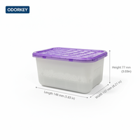 Déshumidificateur portable écologique carré de 500 ml à la lavande, prix d'usine, contrôle de l'humidité réglable pour la maison