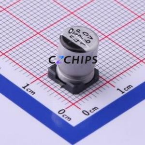 Condensador Electrolítico de Aluminio SMD UWT1C471MNL1GS, D8xL10mm 470uF 20% 16V 230mA-120Hz - Product Image 1