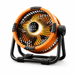Ventilador Portátil con Batería de Polímero de Litio de 10000 mAh, Ventilador de Escritorio para Camping con Velocidad de Viento Súper Rápida de 18 m/s y Ajuste de Velocidad Remoto - Product Image 1