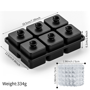 Hot Bán Buôn Thực Phẩm Cấp Dễ Dàng Phát Hành Silicone Sáu Liên Kết Kim Cương Hình Silicone Ice <span class=keywords><strong>Cube</strong></span> Khuôn Cho Whiskey Cocktail - Product Image 6