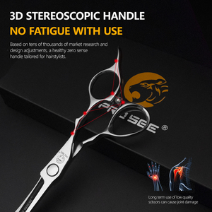 Kit <span class=keywords><strong>Forbici</strong></span> da Taglio e Sfoltitura da 6.0 Pollici in Acciaio VG10 <span class=keywords><strong>Forbici</strong></span> da Bellezza <span class=keywords><strong>Forbici</strong></span> <span class=keywords><strong>Professionali</strong></span> da <span class=keywords><strong>Barbiere</strong></span> e Salone Dente a V 25-30% <span class=keywords><strong>Forbici</strong></span> per Sfoltire - Product Image 6