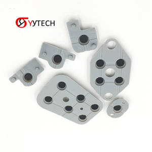 SYYTECH Boutons de manette de jeu en caoutchouc de silicone pour <span class=keywords><strong>N64</strong></span> Pièces de réparation en silicone conducteur Modèle NGC-016 - Product Image 1