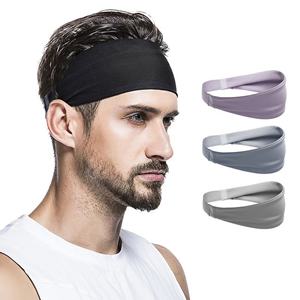 Bandeaux de sport élastiques promotionnels en gros pour hommes et femmes, adaptés aux exercices sportifs, à la remise en forme et anti-transpiration - Product Image 1