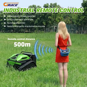 free shipping CE EPA 900mm crawler tracked remote mower 452cc engine grass cutter commercial slope garden machine - Product Image 6