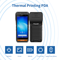 SP860-S PDA Android 13 Portátil de 5.5 Pulgadas HD con Escáner de Código de Barras 2D e Impresora Térmica, PDA Industrial Resistente con NFC RFID