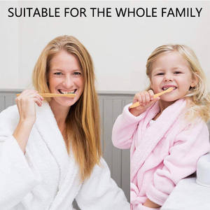 Échantillon gratuit, vente en gros, brosse à dents en bois doux noir biodégradable écologique, <span class=keywords><strong>charbon</strong></span> de bois, poils souples, brosse à dents en bambou - Product Image 5