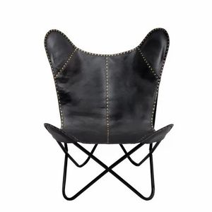 เก้าอี้หนังผีเสื้อพร้อมกรอบเหล็กเคลือบผงปรับแต่งได้พับได้เฟอร์นิเจอร์สำหรับใช้ในบ้านและสำนักงาน - Product Image 4