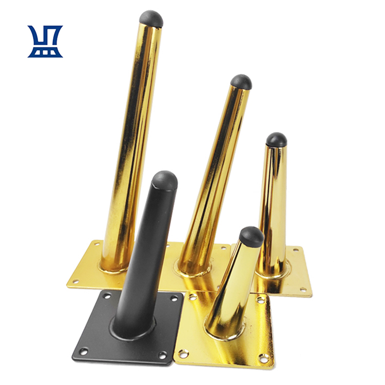BQLZR OEM металлические ножки из нержавеющей стали черного и золотого цвета для диванов, ножки мебели, хромированные ножки для кровати, кабинета, стола