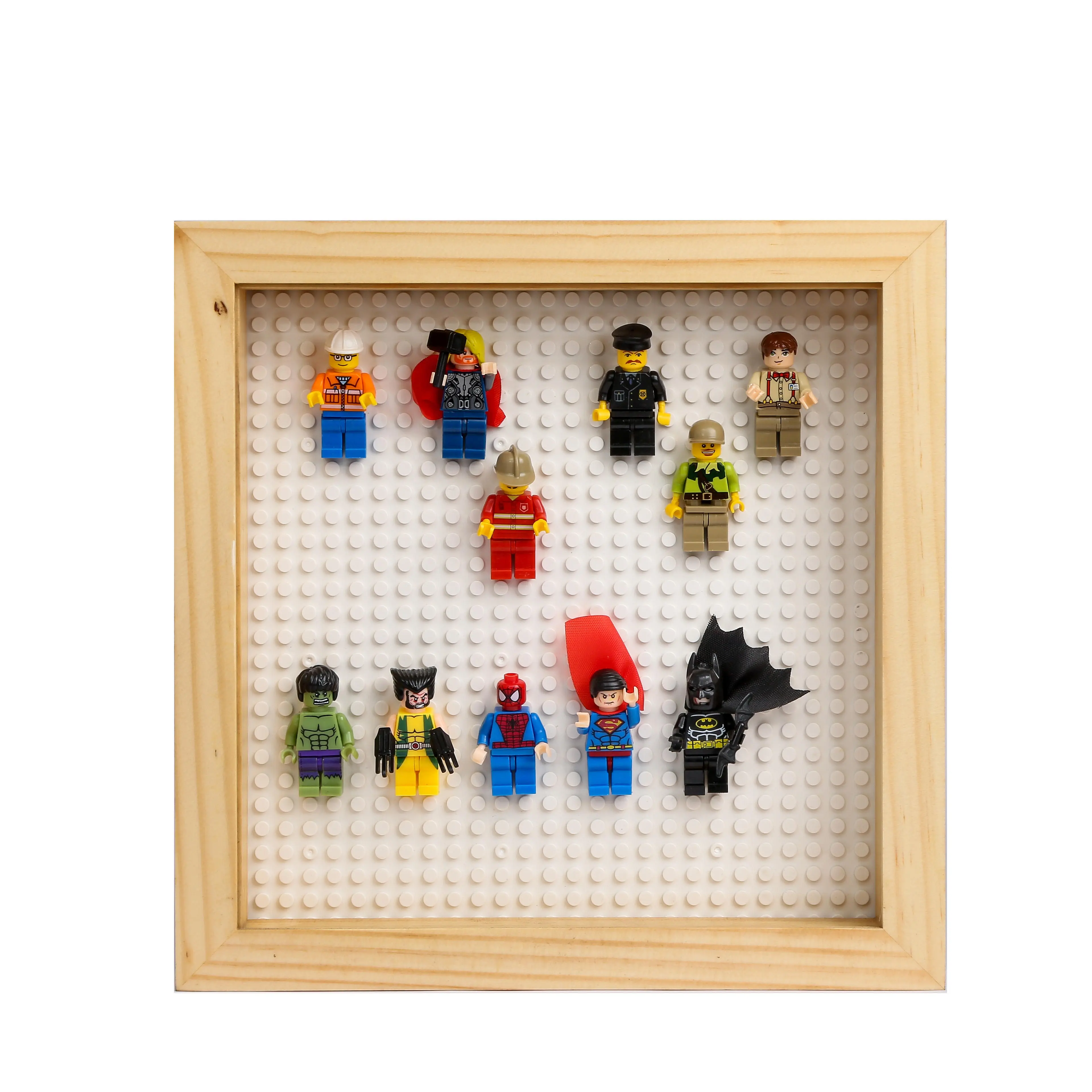 Factory direct sales of Lego frame 8inches square Shadow Box photo frame Lego frame Great For Tabletop Display Or Wall Mounted