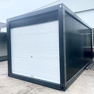 Conteneur à outils préfabriqué en acier contemporain de 20 pieds, montage rapide, garage portable, conception pliable pour l'extérieur - Product Image 2