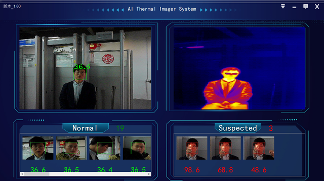 Body Scan Temperature Measuring Fever Screening Gate Thermal Imager IR Camera Thermal Camera Gate