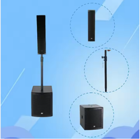 Sistema de PA en Columna de Audio de Alta Definición DBK con Subwoofer Activo de 12 Pulgadas y Altavoces de Columna para Eventos