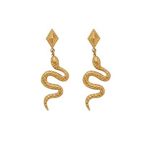 Pendientes de Acero Inoxidable de Alta Calidad con Diseño de Serpiente para Mujer, Estilo Clásico, Accesorio en Oferta - Product Image 2