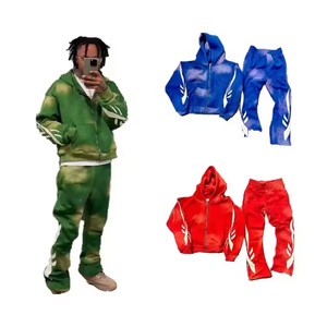 Sudadera con Cremallera y Pantalones Deportivos para <span class=keywords><strong>Hombre</strong></span>, los Más Vendidos en Línea, MOQ Bajo, Estilo Urbano de Moda, Oferta para Invierno - Product Image 1